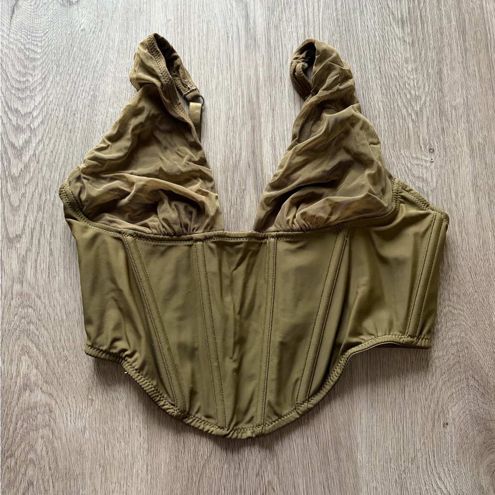 Urban Outfitters Green Bustier